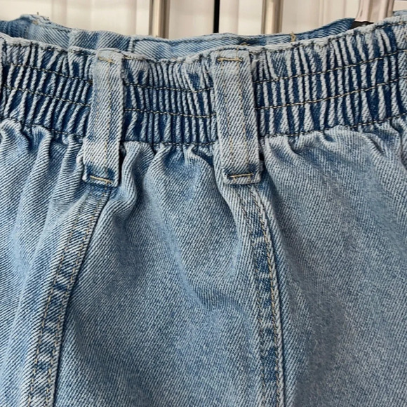 SIMPLE SOCIETY CARGO STRAIGHT SUPER HIGH RISE 5/27 BLUE ELASTIC WAISTBAND - Picture 5 of 15